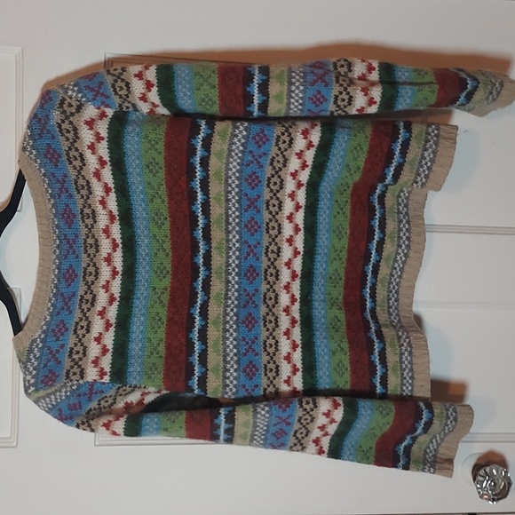 United Colors Of Benetton Fair Isle Wool Alpaca Sweater - Picture 7 of 11